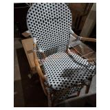Two black&white lawn chairs