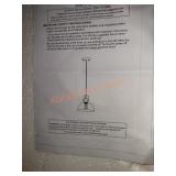 One pendent light fixture