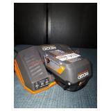 Ridgid 18V 4Ah Battery and Charger