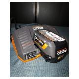 Ridgid 18V 4Ah Battery and Charger
