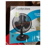 Comfort zone table fan