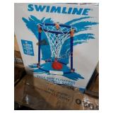 Slimline tall boy floating basketball game