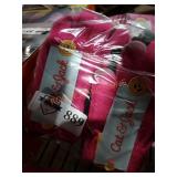 Pink & black kids gloves