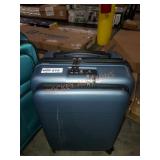 Gray locked/unlock suit case