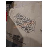 Wood patio coffee table