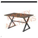 Hampton bay geneva steel rectangular table