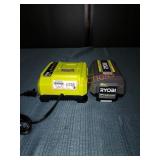 Ryobi battery and charger