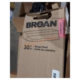Broan 30" range hood
