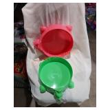 Box lot of Dino trays