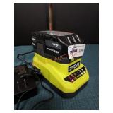 Ridgid 18V 4Ah Battery and Charger