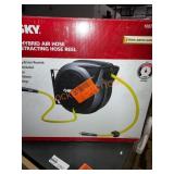 Husky self retracting hose reel