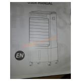 Evaporative cooling fan