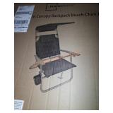 Mainstays canopy backpack beach chair
