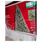 7.5ft sparkling Amelia pre-lit artificial tree