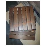 Beefurni acacia wood and plastic decking tiles
