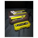 Ryobi 40V 6Ah Battery and Charger