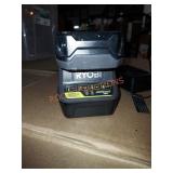 Ryobi 18v lithium battery and charger