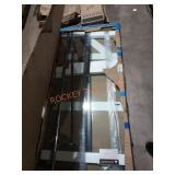 60"x71-1/8" framless delta sliding shower door