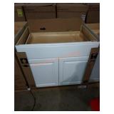 36in White Vanity Two Doors