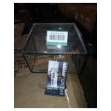 Hampton bay metal and glass vase