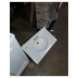 White sink Top 30in