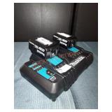 Makita 18V 5Ah Batteries & Charger