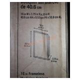 16 in frameless medicine Cabinet