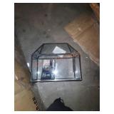 Hampton bay metal and glass vase