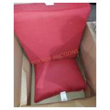 One Chair Red Cushion Set