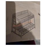 Twin bunk bed metal frame