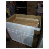36in White Vanity Two Doors