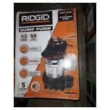 Ridgid 1/2 hp sump pump