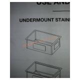 Glacier Bay stainless sink