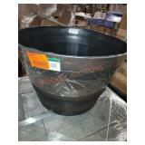 22" plastic barrel planter