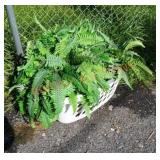 Faux plant basket lot