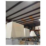 Lamp shade shelf lot