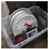 Rubbermaid lazy susan and CD lot