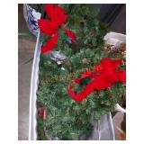Christmas wreath tote