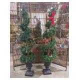 55" twin spiral trees