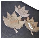 Decorative leaf candle holders