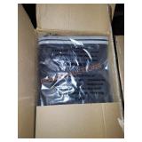 Charcoal shoes under storage box