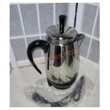 Faberware 2-8 cup stainless steel percolator