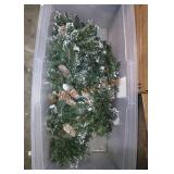 Holiday garland decor