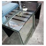 Pair of mirrored side tables