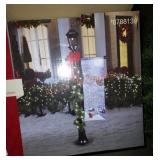 Holiday living lamp post with flag