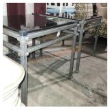 Metal and Granite Side Tables