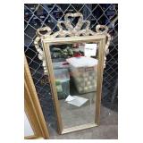 Gold framed mirror