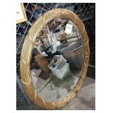 Large oval mirror