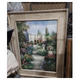 Large art framed painting