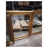 Pair of large framed mirrors